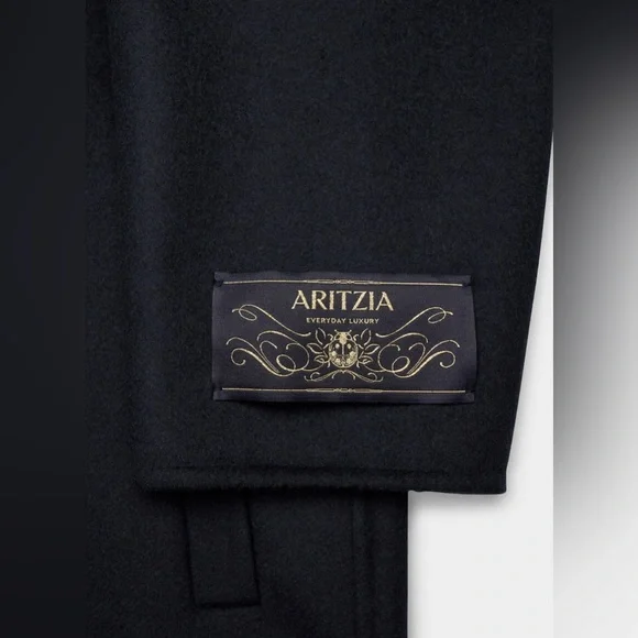 NWT Aritzia The Only Double-Faced Coat - Luxe (Re)Wool - Dark Night Navy Size XS - Picture 11 of 12